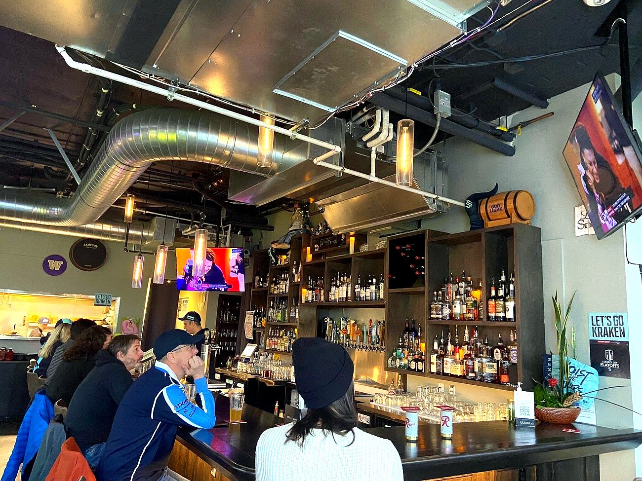 Inside Cairde Public House, an Irish pub in Lower Queen Anne, Seattle
