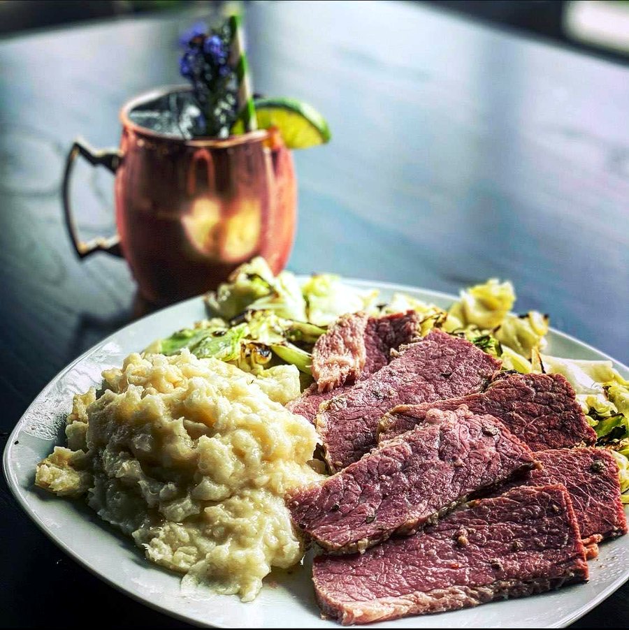 Corned Beef & Cabbage at Cairde Public House