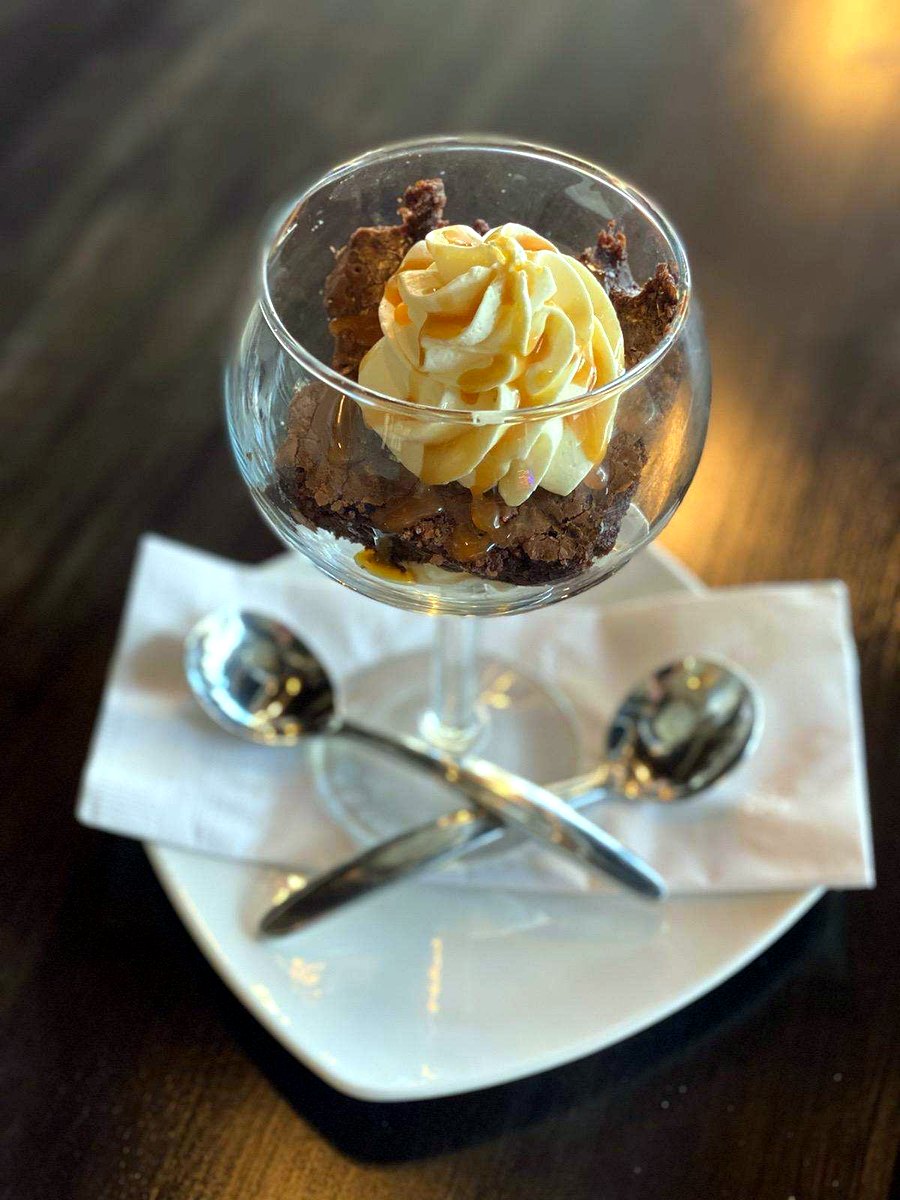 Black and Tan Guinness Brownie at Cairde Public House