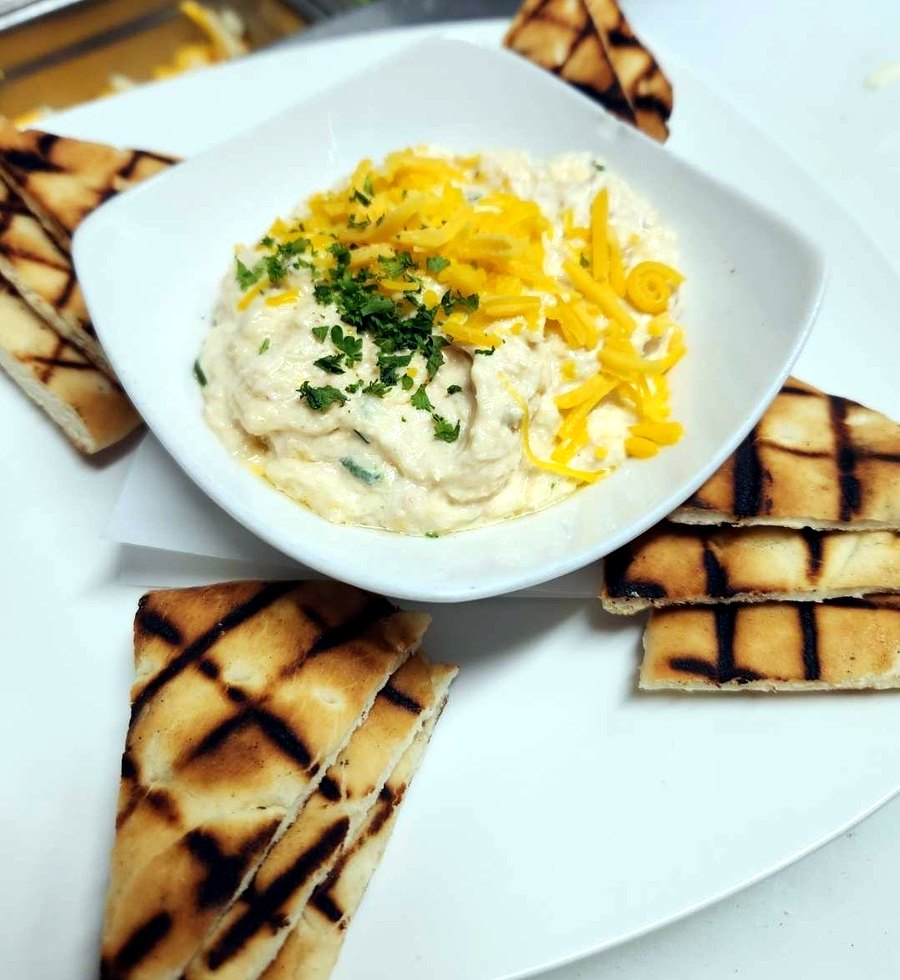 Hummus with Pita at Cairde Public House