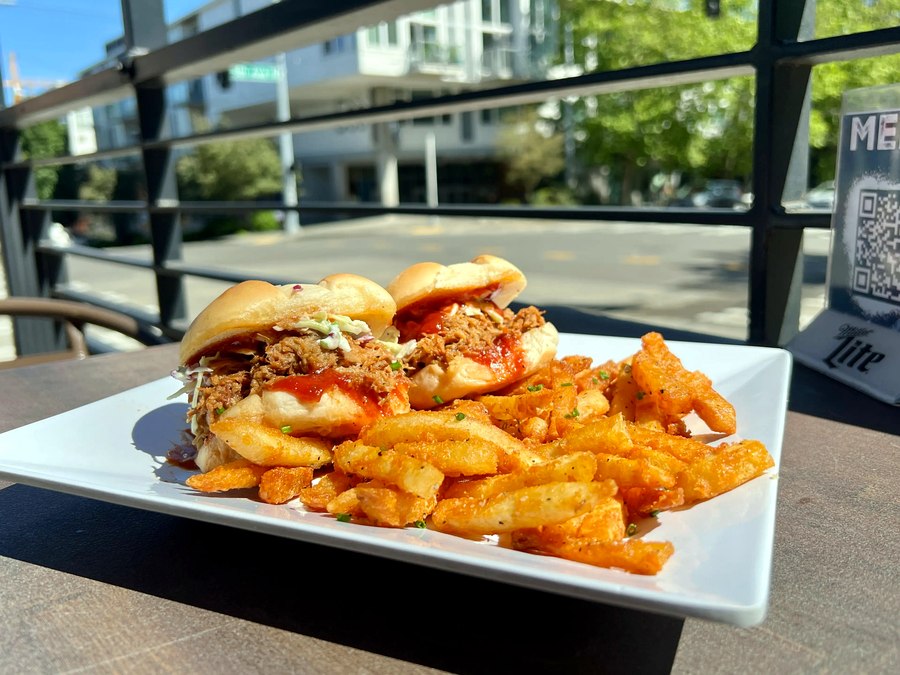Pulled Pork Sliders at Cairde Public House